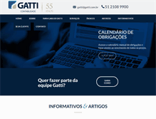 Tablet Screenshot of gatti.com.br